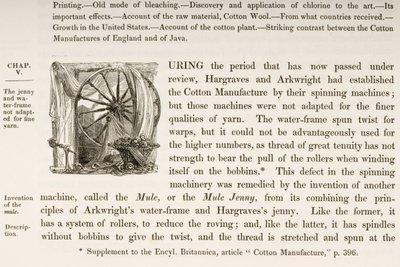 Historiated Initial D, from a Book on British Cotton Manufacturing by English School