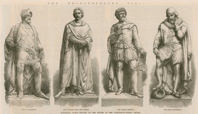 Historical Stone Statues by English School