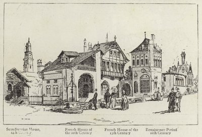 History of Human Dwellings at the Paris Exhibition by English School
