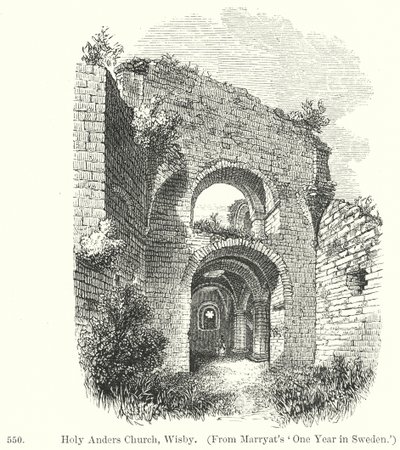 Holy Anders Church, Wisby by English School