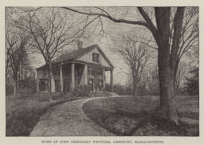 Home of John Greenleaf Whittier, Amesbury, Massachusetts by English School