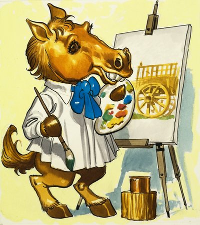 Horse Artist by English School
