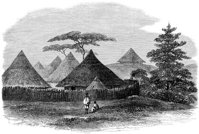House at Magdala, from The British Expedition to Abyssinia, 1868 by English School