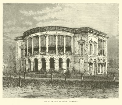 House in the European Quarter, Calcutta, India by English School