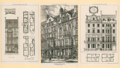 Houses in Cadogan Square by English School