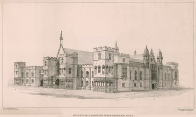 Houses of Parliament: Buildings Adjoining Westminster Hall by English School