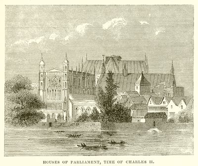Houses of Parliament, Time of Charles II by English School