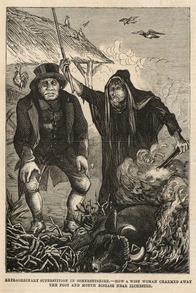 How a Wise Woman Charmed Away the Foot and Mouth Disease Near Ilchester by English School