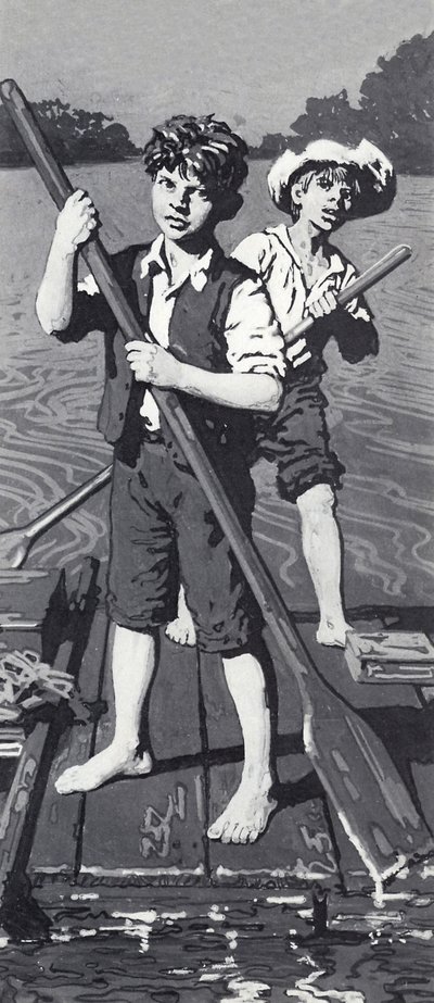 Huckleberry Finn and Tom Sawyer by English School