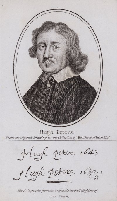 Hugh Peter, English Puritan minister, politician and Parliamentarian soldier in the Civil War by English School