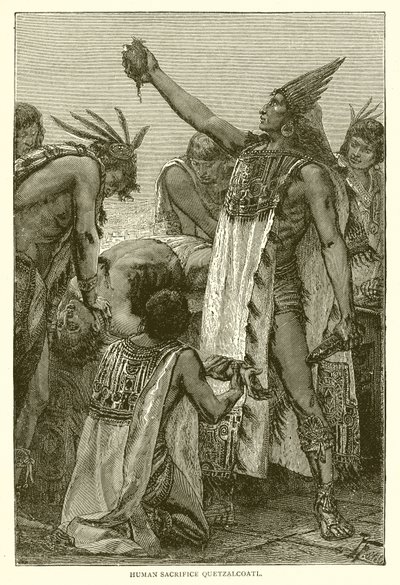 Human Sacrifice: Quetzalcoatl by English School