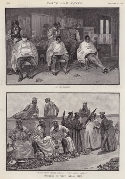 Humours of West Indian Life by English School