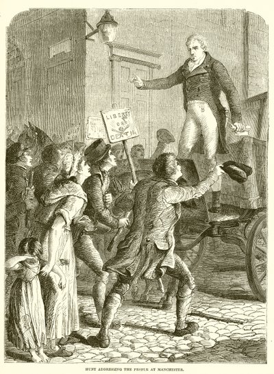 Hunt Addressing the People at Manchester by English School