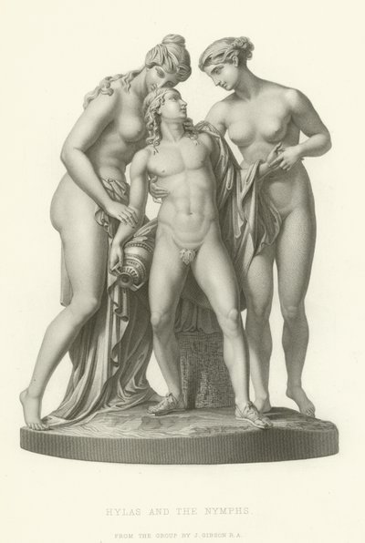 Hylas and the Nymphs by English School