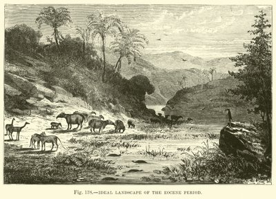 Ideal Landscape of the Eocene Period by English School