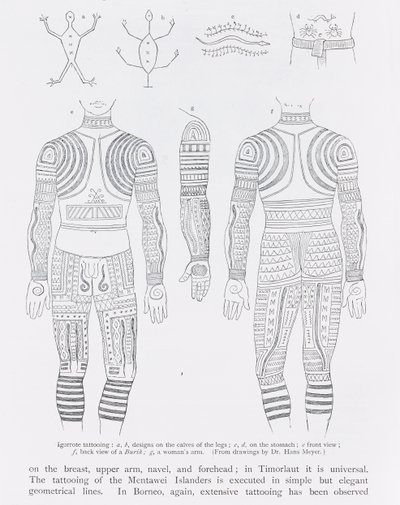 Igorrote Tattooing by English School