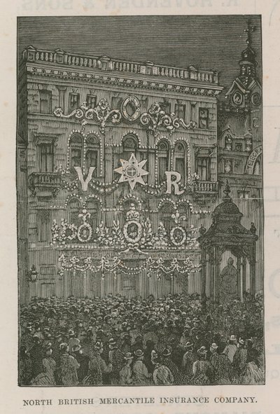Illuminations Adorning the Offices of the North British Mercantile Insurance Company by English School