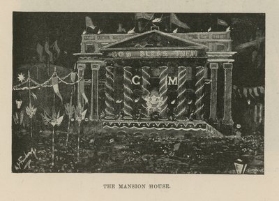 Illuminations and Decorations Adorn the Mansion House by English School