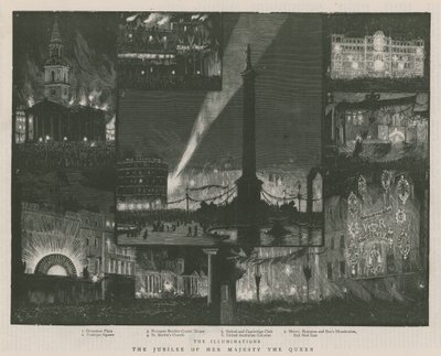 Illuminations at the Jubilee of Her Majesty the Queen by English School