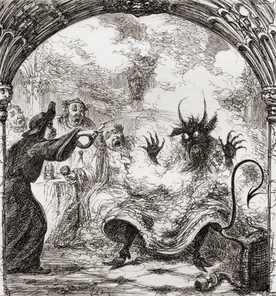 Illustration after George Cruikshank for the poem 