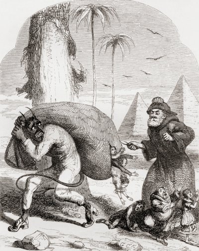 Illustration after George Cruikshank for the poem 