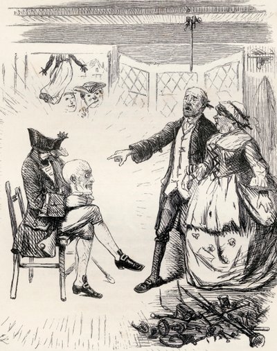 Illustration after J. Leech for the poem 