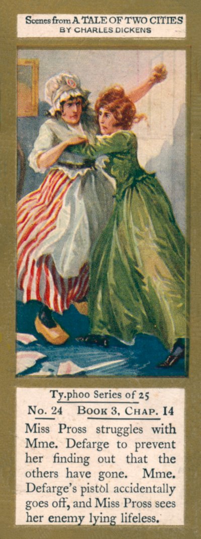 Illustration for A Tale of Two Cities by Charles Dickens by English School