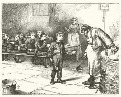 Illustration for Oliver Twist by English School