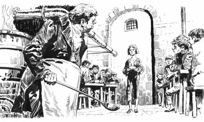 Illustration for Oliver Twist by Charles Dickens by English School