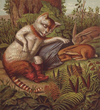 Illustration for Puss in Boots by English School