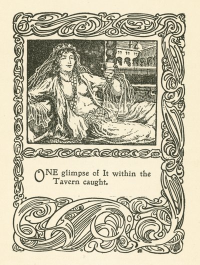 Illustration for Rubaiyat of Omar Khayyam by English School