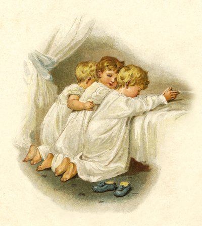 Illustration for The Coming Of Father Christmas by English School