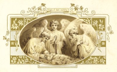 Illustration for The Coming of Father Christmas by English School