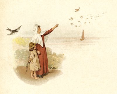 Illustration for The Coming Of Father Christmas by English School