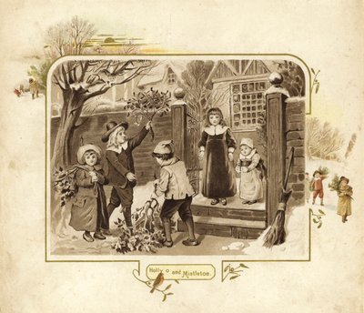 Illustration for The Coming of Father Christmas by English School
