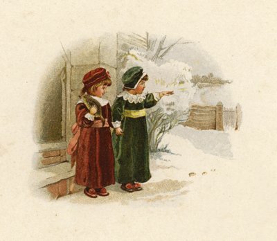 Illustration for The Coming of Father Christmas by English School