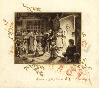 Illustration for The Coming of Father Christmas by English School