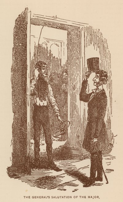 Illustration for The History of Pendennis by Thackeray by English School