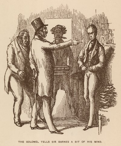 Illustration for The Newcomes by Thackeray by English School