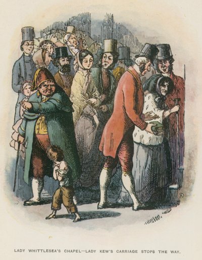 Illustration for The Newcomes by Thackeray by English School