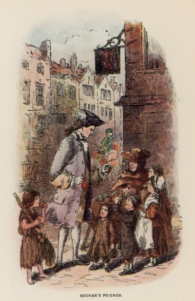 Illustration for The Virginians by Thackeray by English School