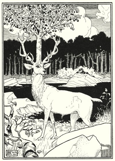 Illustration for the Adventures of Baron Munchausen by English School