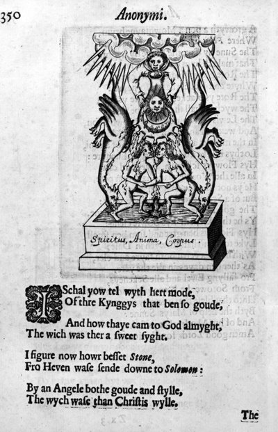 Illustration from Theatrum Chemicum Britannicum by Elias Ashmole, first published in 1652 by English School