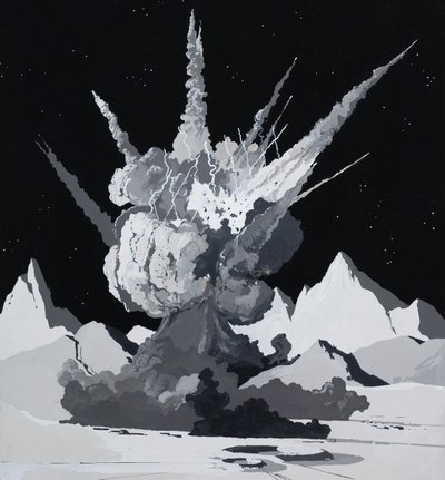 Illustration to Arthur C Clarke story by English School