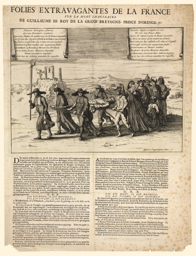 Imagined Death of King William III by English School