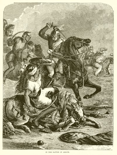In the Battle of Assaye by English School