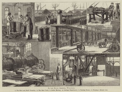 In the Royal Arsenal, Woolwich by English School