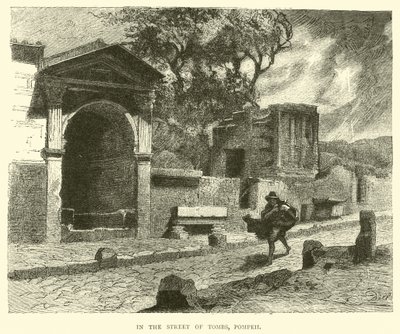 In the Street of Tombs, Pompeii by English School