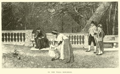 In the Villa Borghese by English School