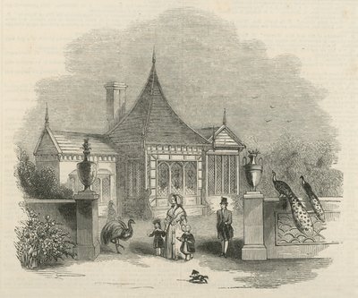 In the Grounds of Buckingham Palace by English School